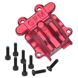 Copertura differenziale anteriore in alluminio 7075-T6 rossa per ARRMA Granite 4WD 1/18