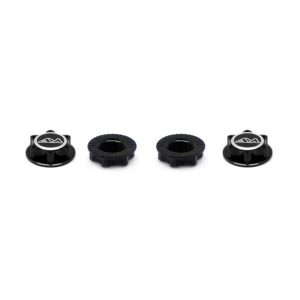Alu 1/8th Wheel Nuts Closed End / Lightweight (Black) (4) ARROWMAX (Universal)