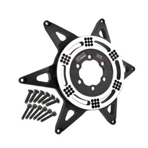 Stella cerchio posteriore in alluminio nera per PROMOTO-MX RTR (FXR-LOS06000/6002)