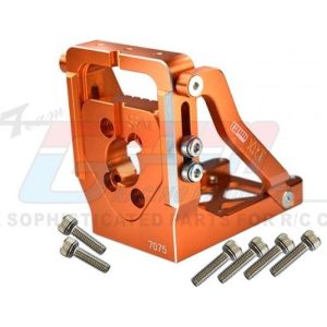 Supporto motore in alluminio 7075-T6 arancione con montaggio rapido GPM TRX XRT / X-Maxx (richiede modifiche)