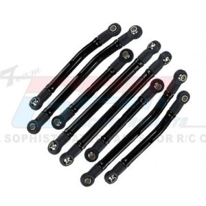 Kit altezza da terra regolabile in alluminio 7075-T6 nero per TRX-4M