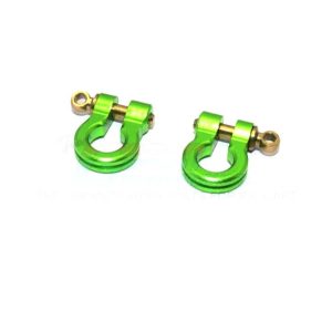 Grilli scala in alluminio universali verdi per crawler e truck (2 pz)