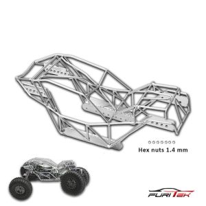 OLYMPUS Titanium Rolling Cage for Axial SCX24 (RAW) FURITEK Kits - Rock Crawler