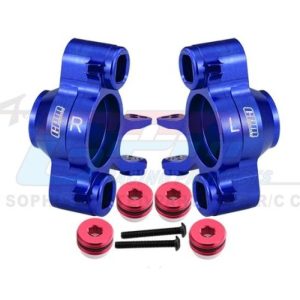 fuselli anteriori e posteriori in alluminio blu per Traxxas E-Revo