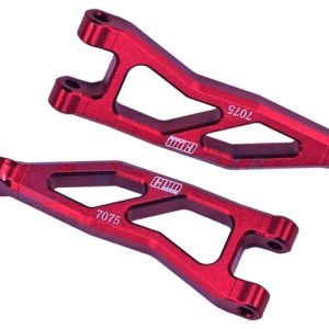 Bracci sospensione posteriori superiori in alluminio 7075-T6 rossi per ARRMA Granite 4WD 1/18 (2 pz)