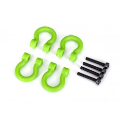 Bumper D-Rings grün mit Schrauben v/h (4) TRAXXAS TRX-4, TRX-6 URH