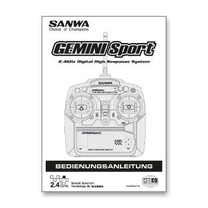Manuale di istruzioni in tedesco per SANWA Gemini Sport