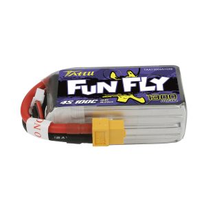 Tattu Funfly Series 1300mAh 14.8V 100C 4S1P Lipo Battery Pack with XT60 plug - 4 Celle