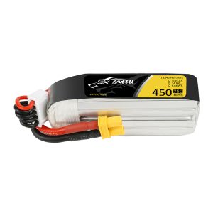 TATTU 450mAh 14.8V 75C 4S1P Lipo Battery Pack with XT30 plug--Long Size for H Frame - 4 Celle