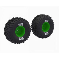 dBoots Cut Chevron MT Tire Set Glued Green