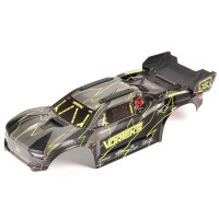 1/10 Painted Decaled Trimmed Body Set with Hidden Body Mount Yellow/Black: VORTEKS 2WD