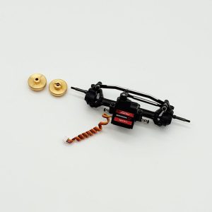 Assale anteriore TerraX Active Pro 4WS premontato + servo FURITEK Brushless 1/18 RC Crawler