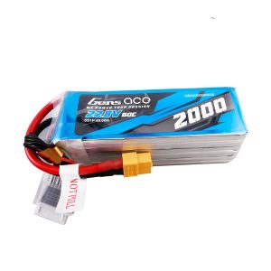 Gens ace 2000mAh 22.8V 60C 6S1P High Voltage Lipo Battery Pack with XT60 Plug - 6 Celle
