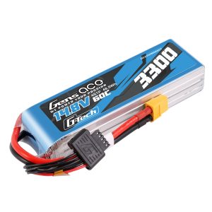 Gens ace G-Tech 3300mAh 14.8V 60C 4S1P Lipo Battery Pack with XT60 plug - 4 Celle