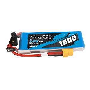 Gens ace G-Tech 1600mAh 7.4V 45C 2S1P Lipo Battery Pack with XT60 Plug - 2 Celle