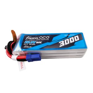 Gens ace G-Tech 3000mAh 22.2V 60C 6S1P Lipo Battery Pack with EC5 plug - 6 Celle