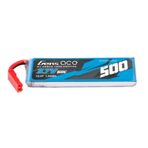 Gens ace 500mAh 3.7V 60C 1S1P Lipo Battery Pack with JST-SYP Plug