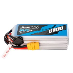 Gens Ace G-Tech 5100mAh 22.2V 80C 6S1P XT90 LIPO Battery Pack - 6 Celle