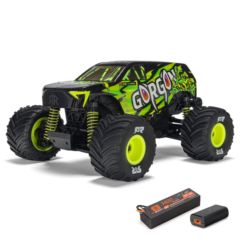 1/16 GORGON GROM 4X4 RTR Brushed Monster Truck (con batteria e carica), Yellow