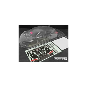 Bittydesign AR8-GT3 1/8 GT clear body 360mm, long wheelbase (LWB), ( LW | 1mm)