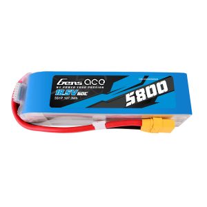 Gens ace 5800mAh 60C 18.5V 5S1P Lipo Battery Pack with XT90 plug - 5 Celle