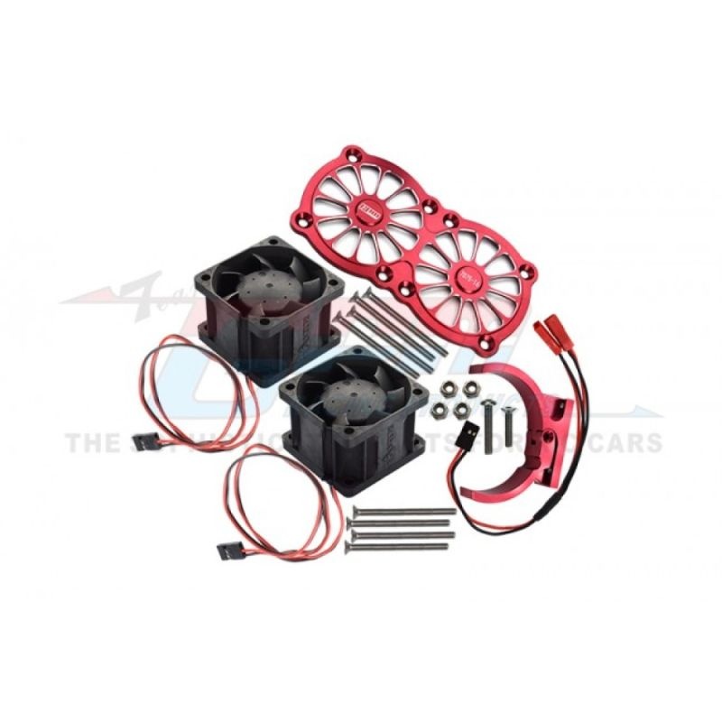 Dissipatore motore in alluminio con doppia ventola GPM per ARRMA Kraton / Outcast 8S e TRX X-MAXX / XO-1