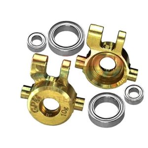 GPM TRX4M021X-OC Braccio dello sterzo in ottone con cuscinetto a sfera anteriore (10G ciascuno) TRX-4M