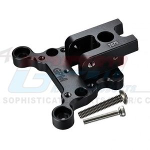 Supporto barra superiore telaio anteriore in alluminio nero per ARRMA 6S