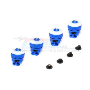 Supporti carrozzeria magnetici blu per Tamiya CC01 Unimog