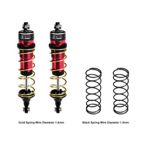 Ammortizzatori in alluminio 104 mm rossi per Traxxas Jato/Rustler/Slash/Stampede 4x4 (2 pz)