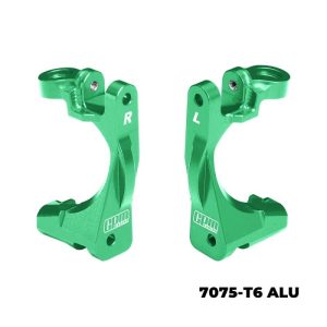 C-Hub anteriori in alluminio arancioni per Traxxas Jato 4x4