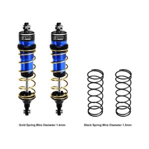 Ammortizzatori in alluminio 104 mm blu per Traxxas Jato/Rustler/Slash/Stampede 4x4 (2 pz)