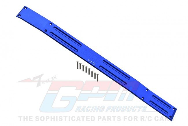 Piastra telaio 7075-T6 alluminio blu GPM TRX XRT